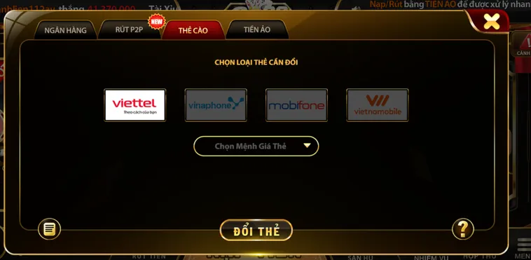 Rút tiền bằng thẻ cào an toàn bảo mật tiện lợi- hỗ trợ mọi nhà mạng.